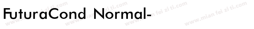 FuturaCond Normal字体转换